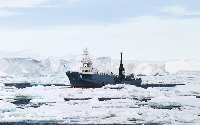南氷洋での捕鯨は過酷な環境で行われた。